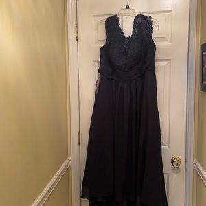 Navy Blue Mother of the Bride Wedding Dress